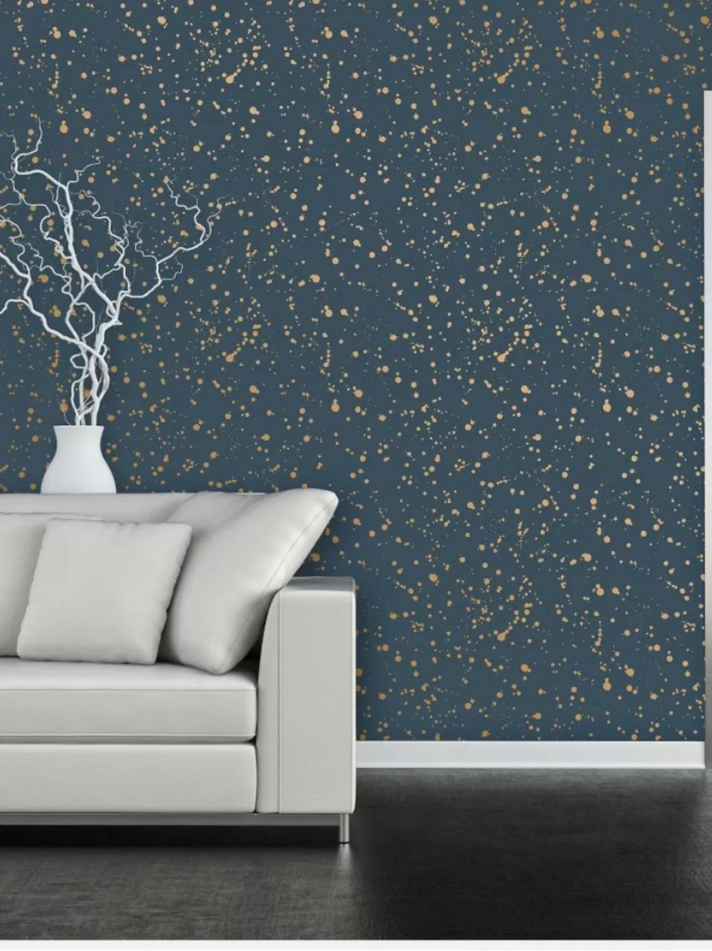 Celestial Peel & Stick Wallpaper Navy/Gold - Opalhouse